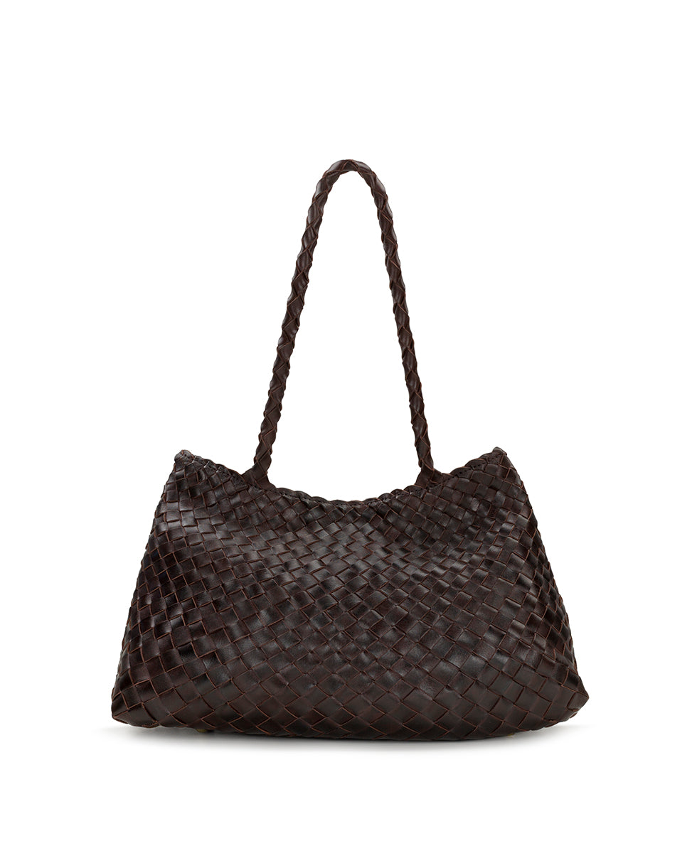 Cheri Large Satchel - Hand Stained Woven – Patricia Nash