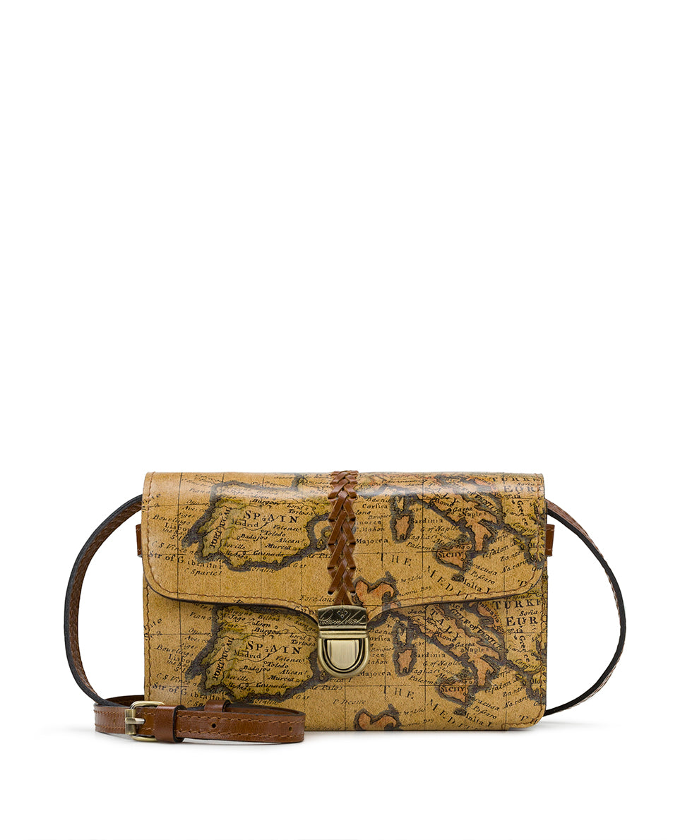 Bianco Crossbody Organizer - European Map - european map - by Patricia Nash - View 1 of 6