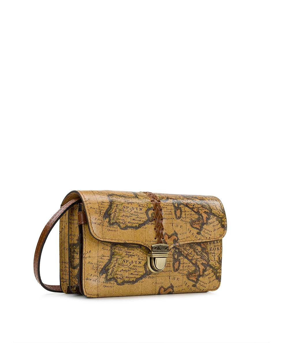 Bianco Crossbody Organizer - European Map - european map - by Patricia Nash - View 3 of 6