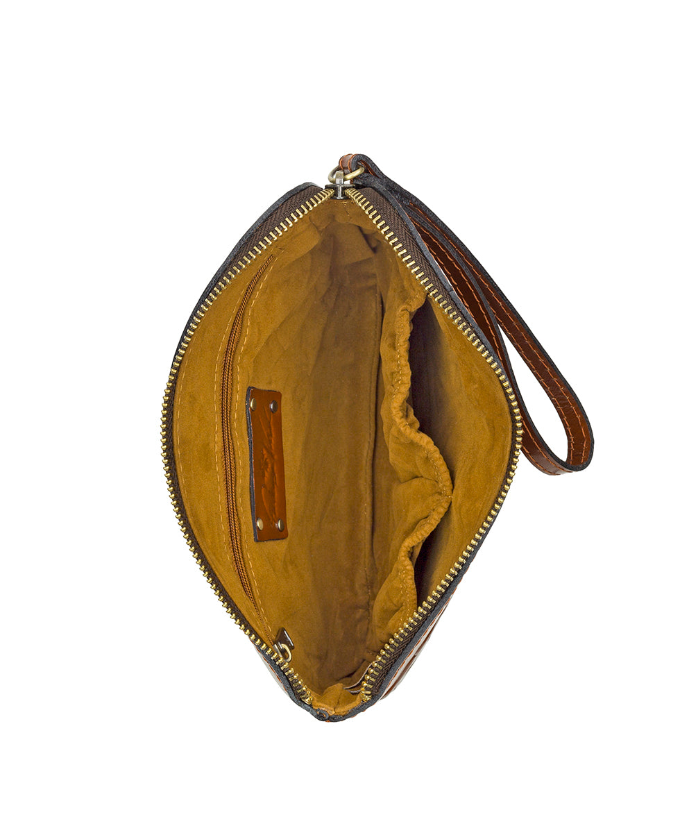 Cassini Wristlet - Tooled – Patricia Nash