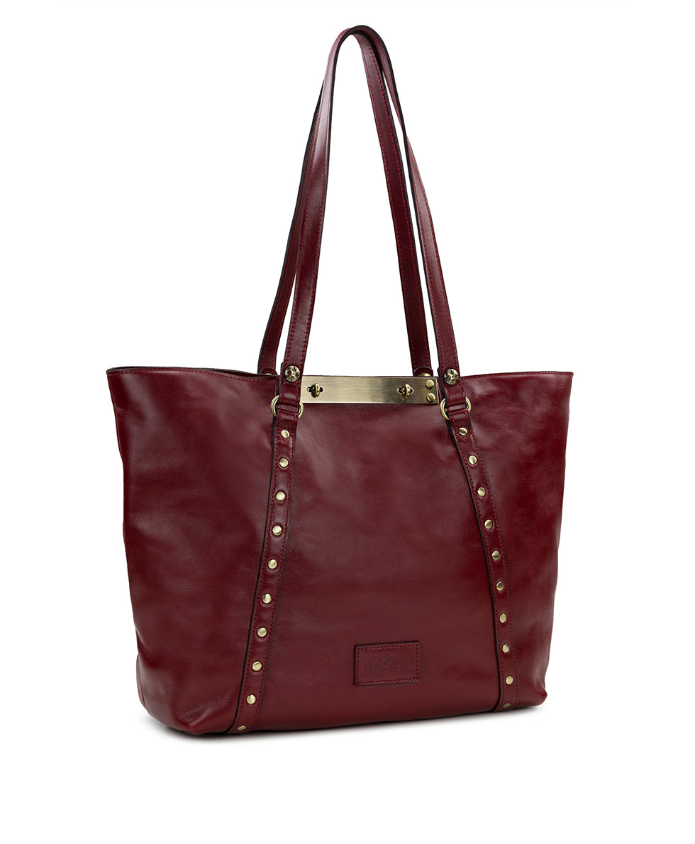 Benvenuto Tote - Vintage Distressed Leather - black - by Patricia Nash - View 38 of 63