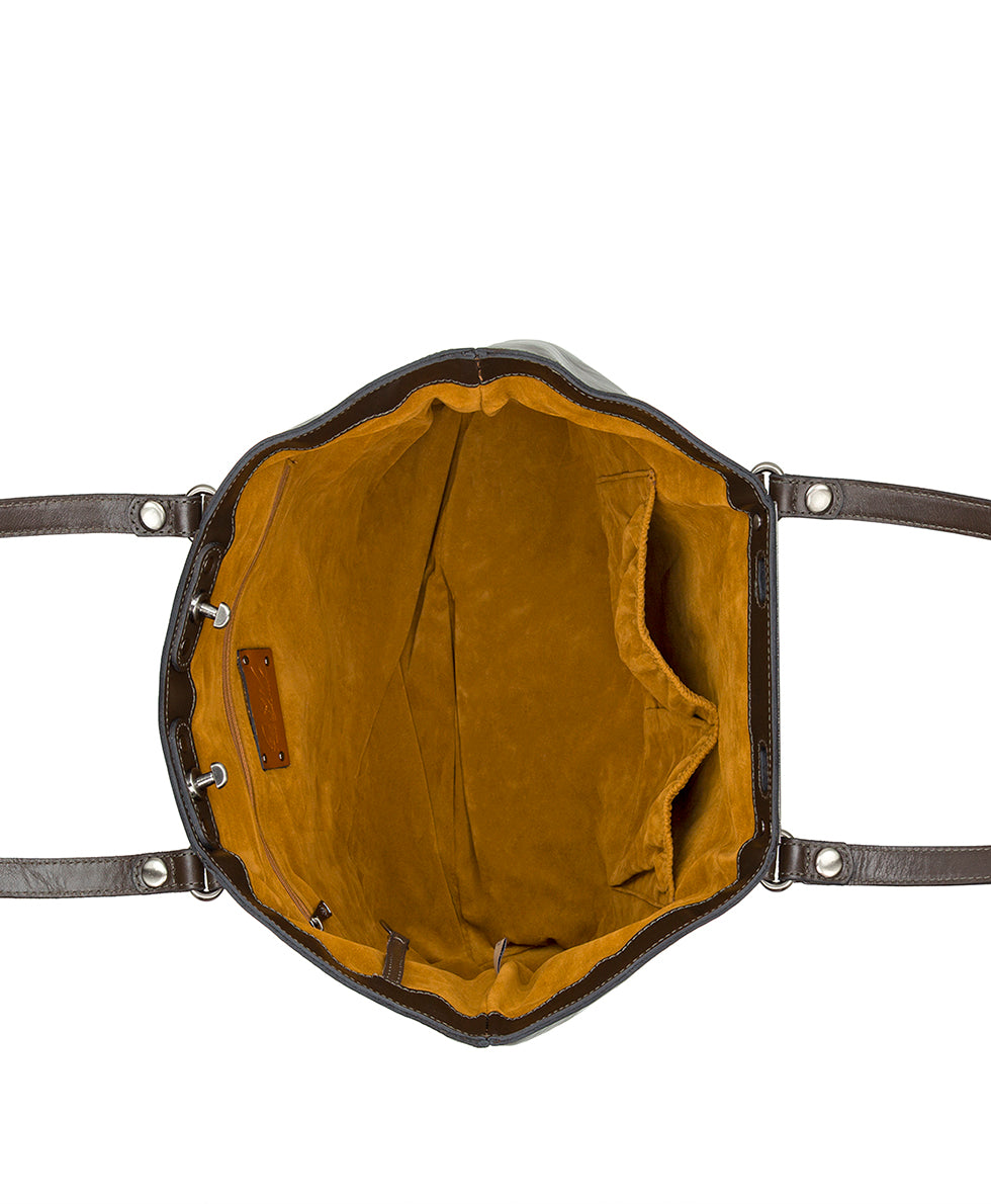 Female - Benvenuto Tote - Vintage Distressed Leather - oxblood - by Patricia Nash - View 8 of 14