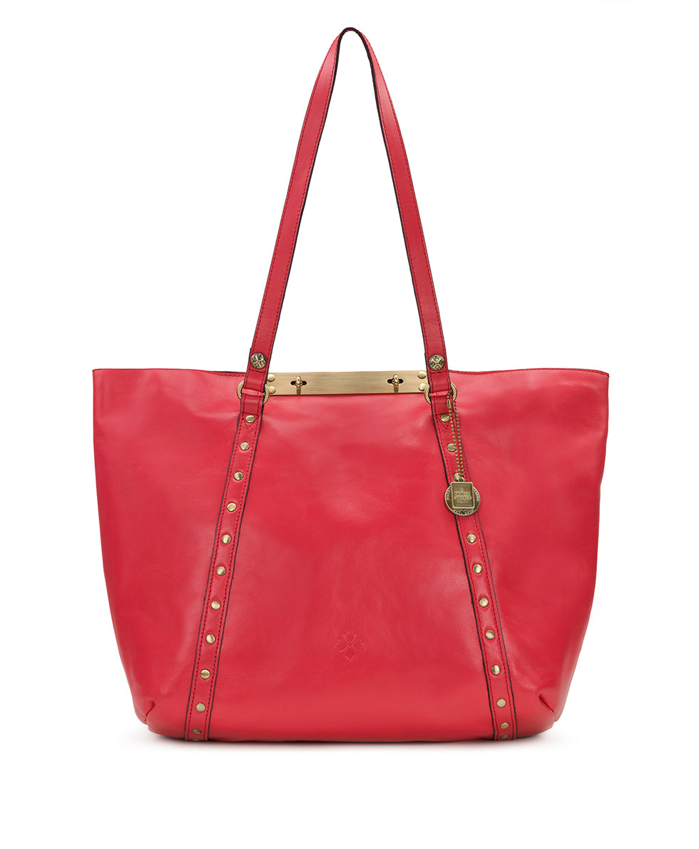 Benvenuto Tote - Vintage Distressed Leather - Passion - passion - by Patricia Nash - View 1 of 6