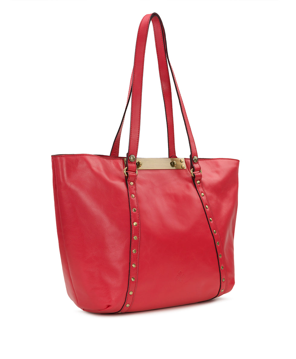Benvenuto Tote - Vintage Distressed Leather - Passion - passion - by Patricia Nash - View 3 of 6