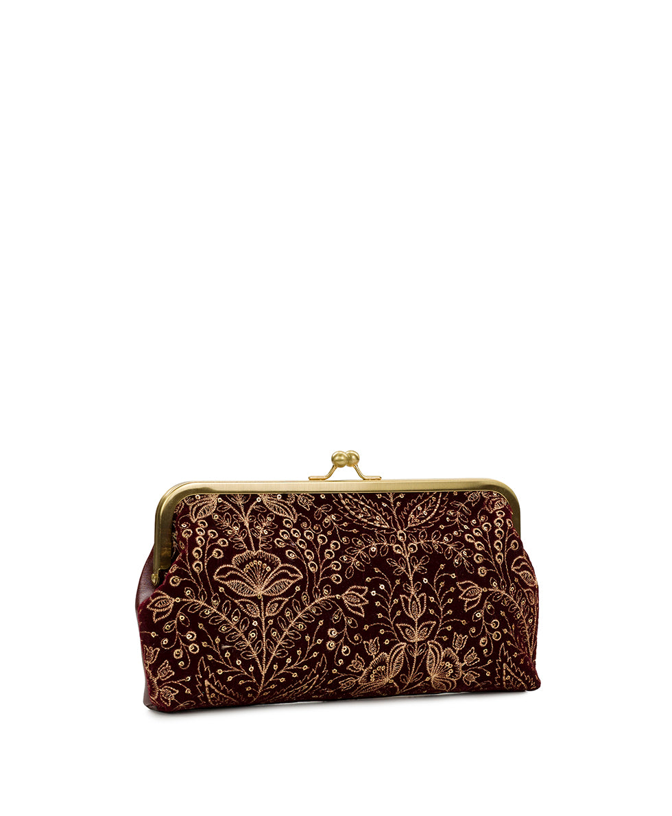 Female - Potenaz Frame - Rico Embellished Velvet - green - by Patricia Nash - View 7 of 10