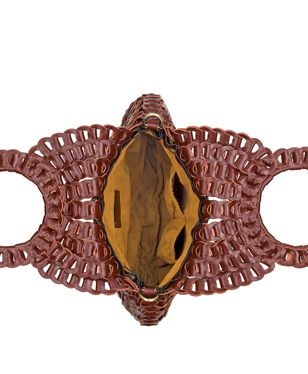 Female - Pisticci Flapover Crossbody Bag - Chainlink Leather - florence - by Patricia Nash - View 5 of 60