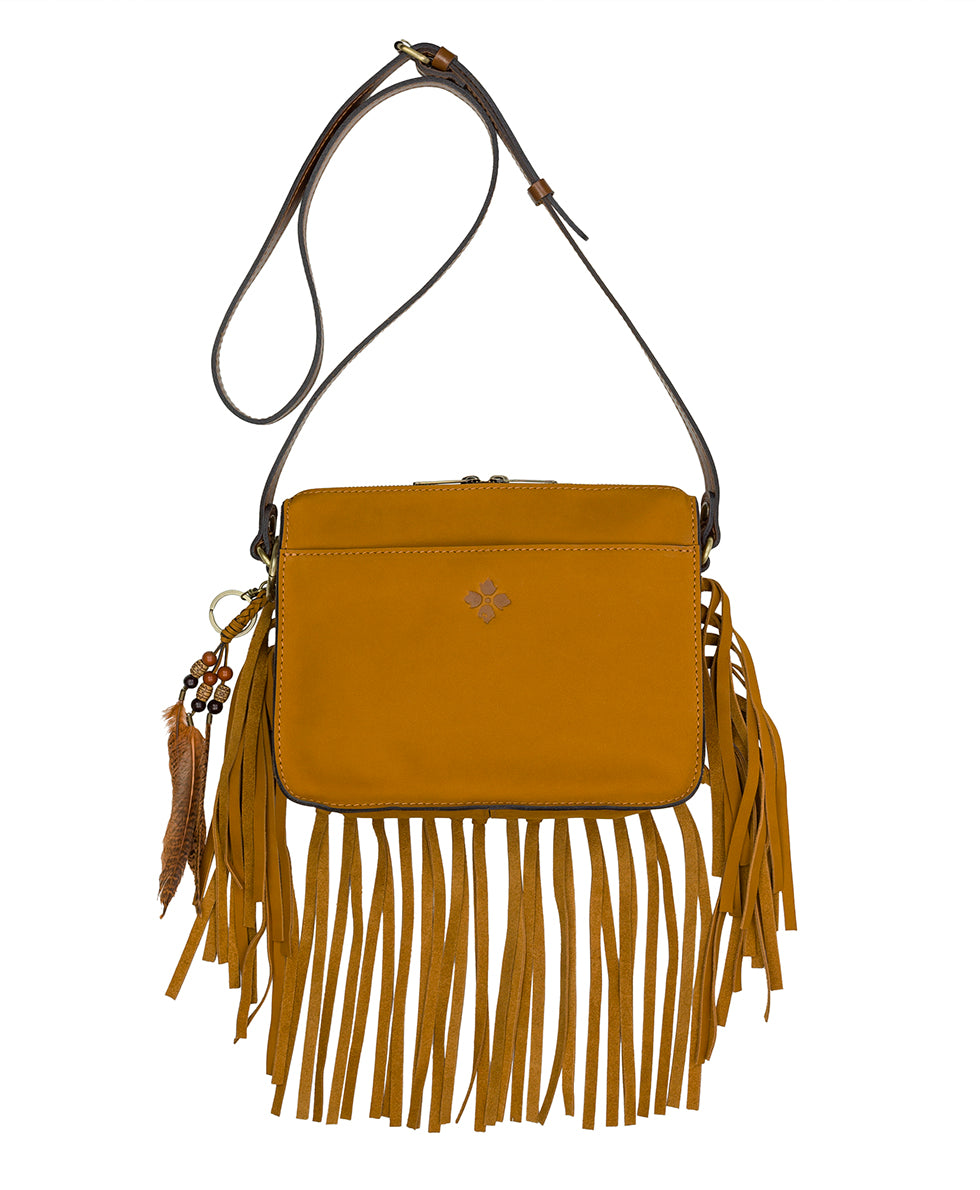 Patricia Nash Nazaire Nubuck Suede Crossbody with Fringe