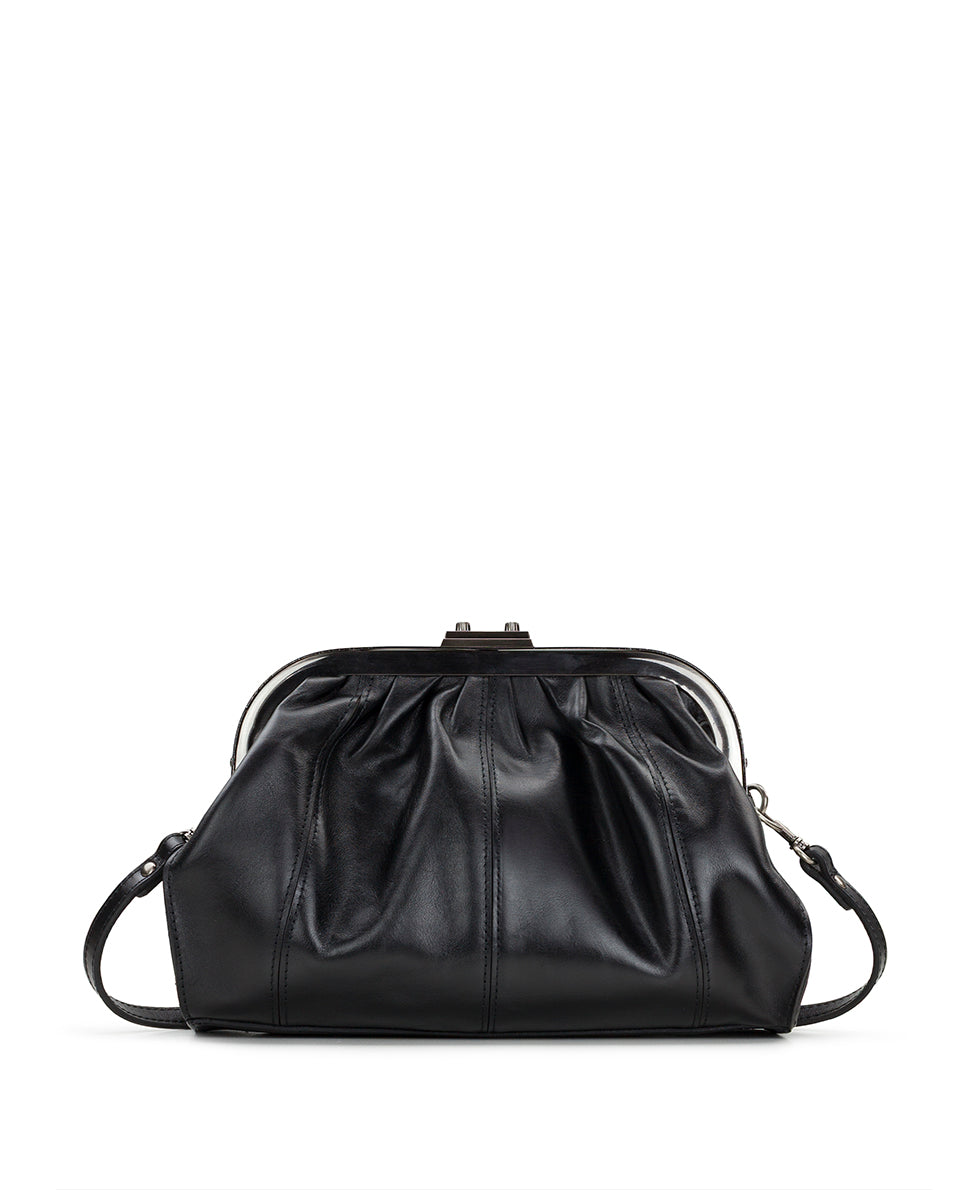 Female - Verbania Frame - Vintage Distressed Leather - black - by Patricia Nash - View 2 of 15