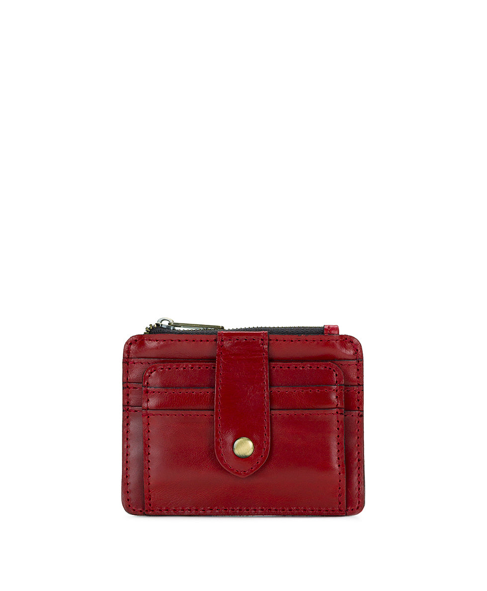 Cassis ID Case - Vintage Distressed Leather – Patricia Nash