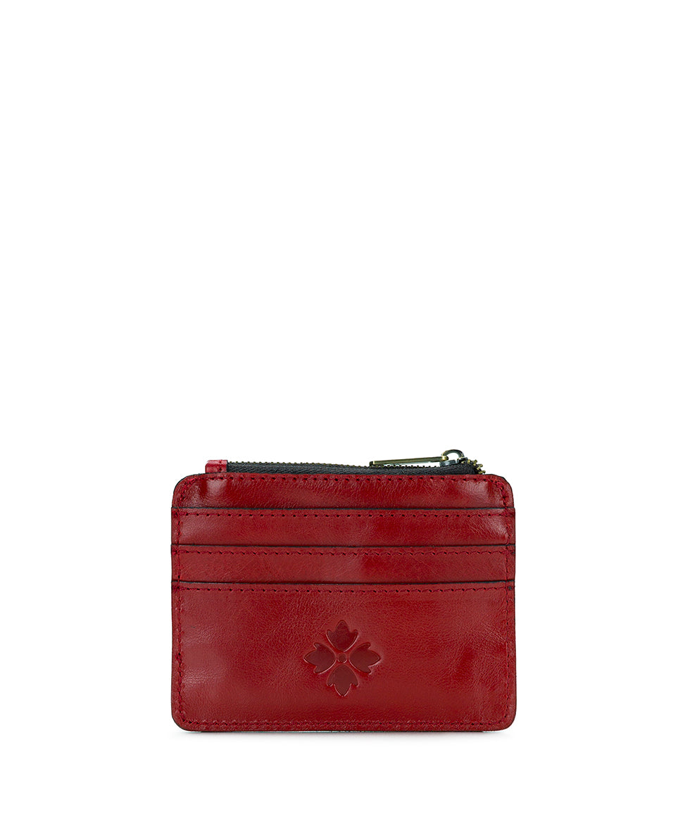 Cassis ID Case - Vintage Distressed Leather – Patricia Nash