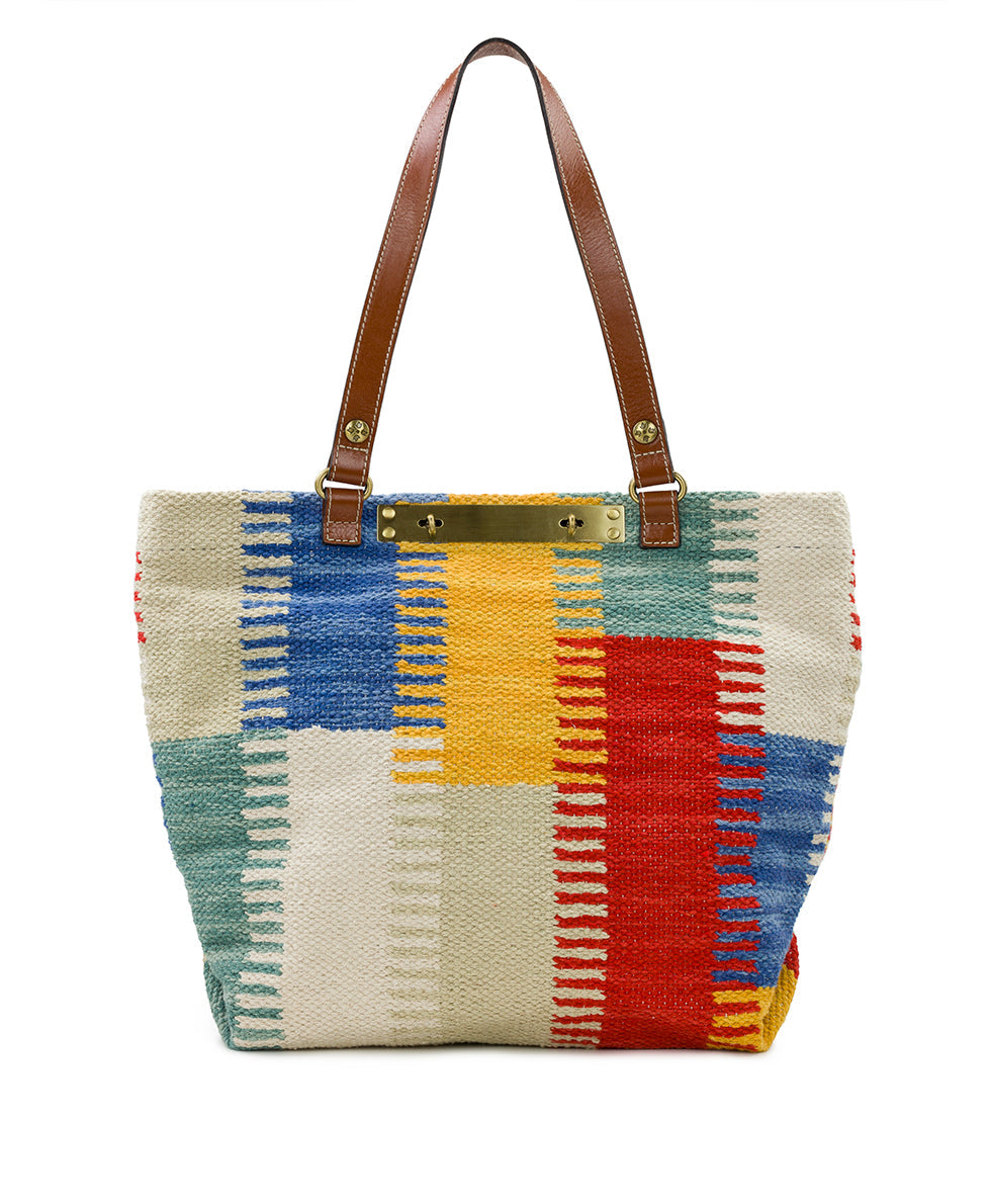 Chennai Tote - Hand Loomed - magenta multi - by Patricia Nash - View 13 of 19