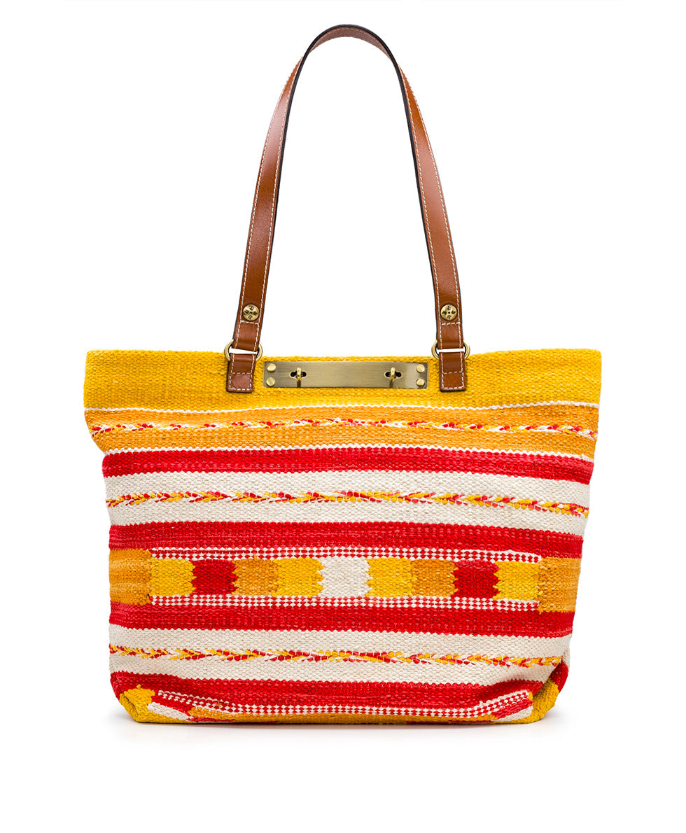 Chennai Tote - Hand Loomed - magenta multi - by Patricia Nash - View 9 of 19