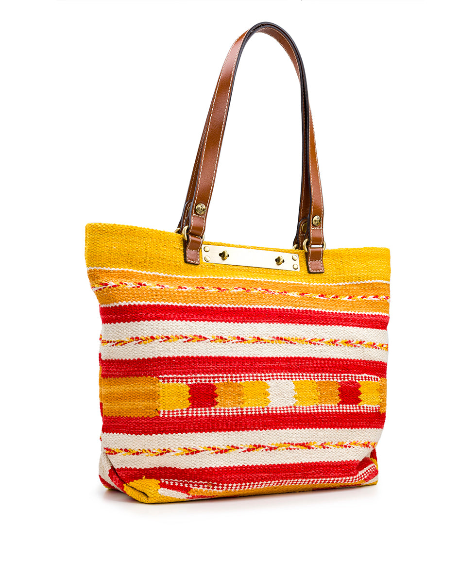 Chennai Tote - Hand Loomed - magenta multi - by Patricia Nash - View 11 of 19