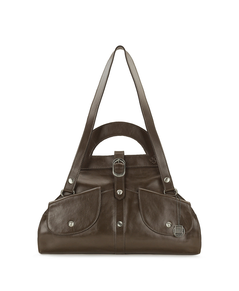ポポラス/ 724 Milania Convertible Satchel - Vintage Distressed Leather
