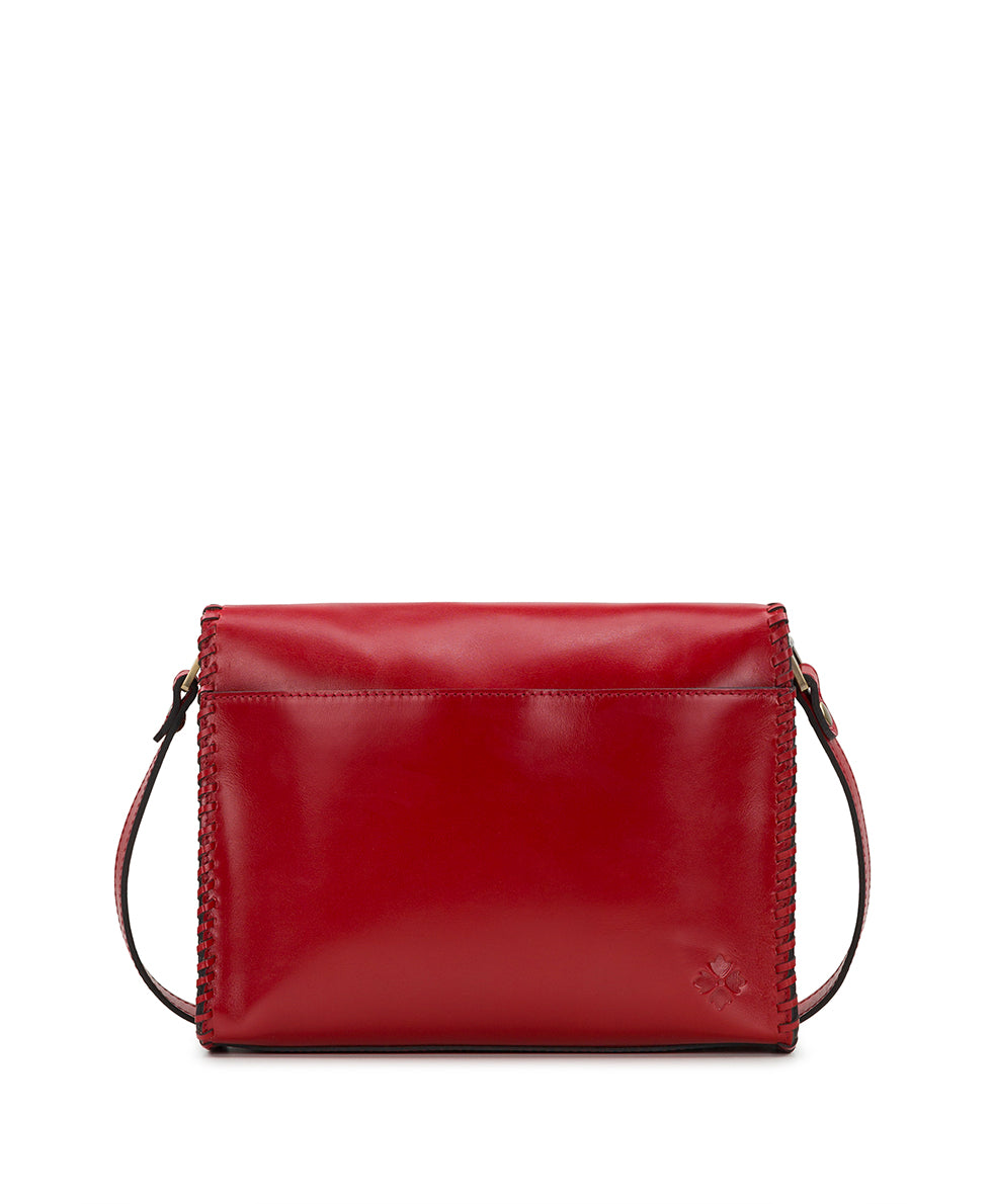 Mabilia Flap Crossbody - Vintage Vegetable Tanned Rose Tooled - rosewood - by Patricia Nash - View 10 of 15
