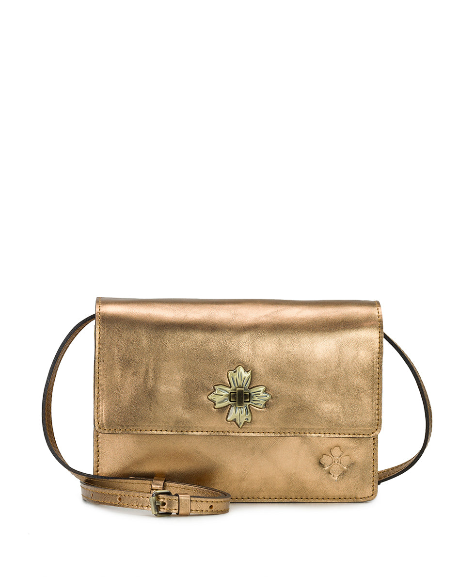 Consilina Crossbody Vintage Distressed Metallic