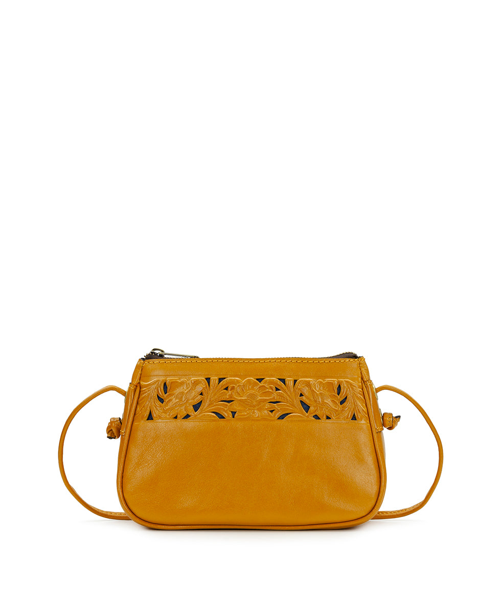 Female - Bacoli Crossbody - Cavo Border Tooled - mango - by Patricia Nash - View 1 of 17