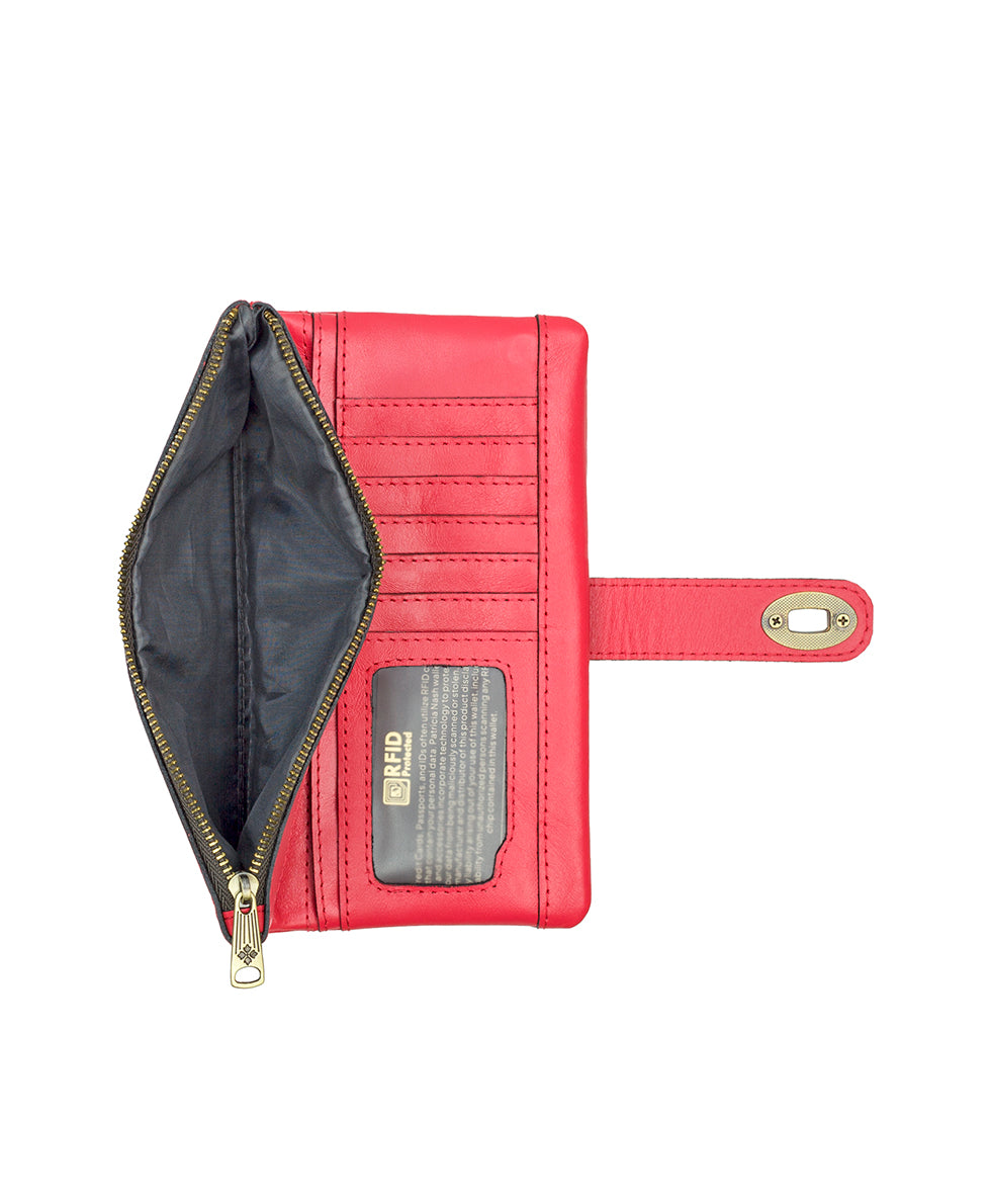 Annesley Wristlet - Vintage Distressed Leather - oxblood - by Patricia Nash - View 4 of 40