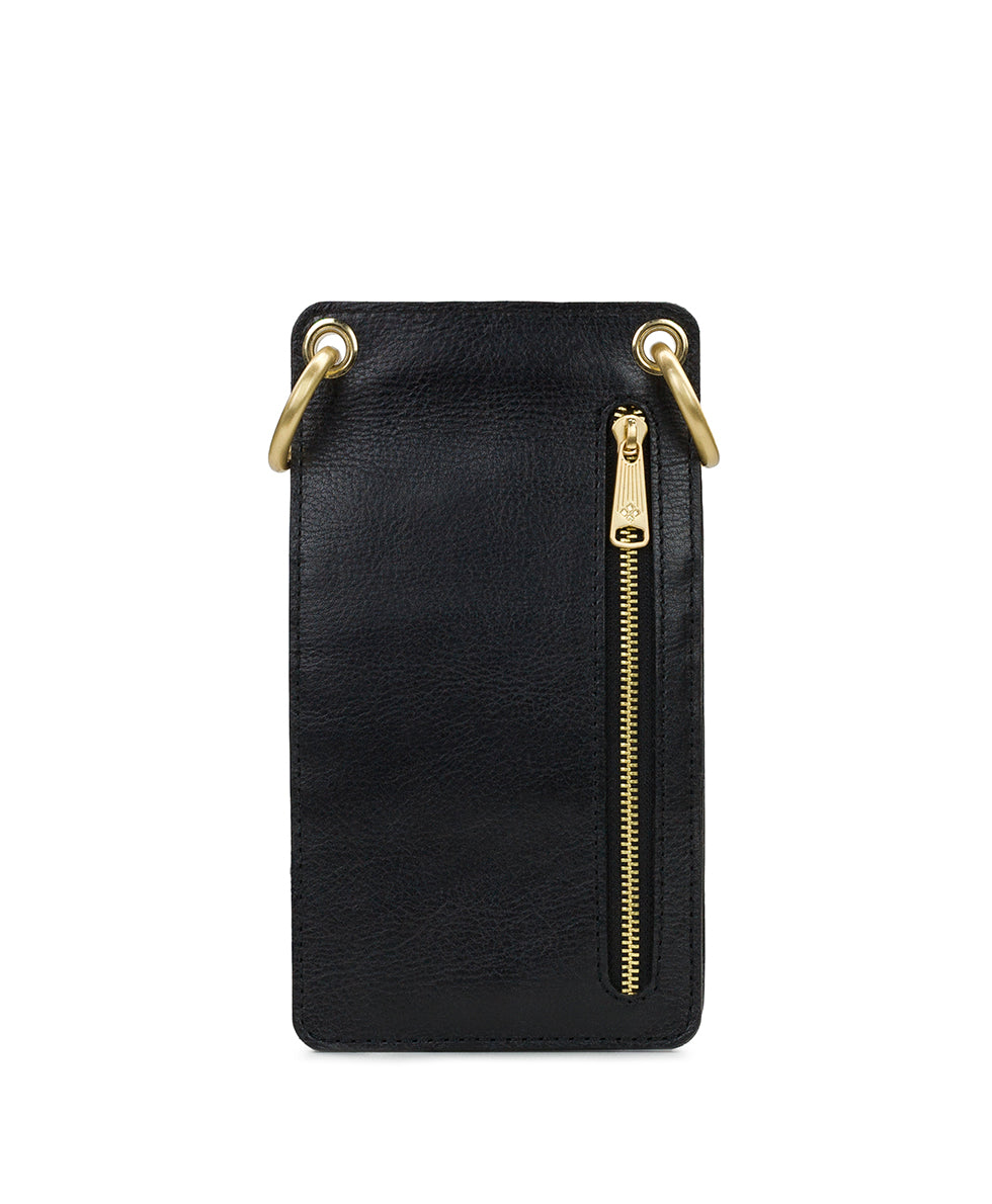 Farleigh Phone Crossbody - Heritage - black / brushed silver - by Patricia Nash - View 2 of 8