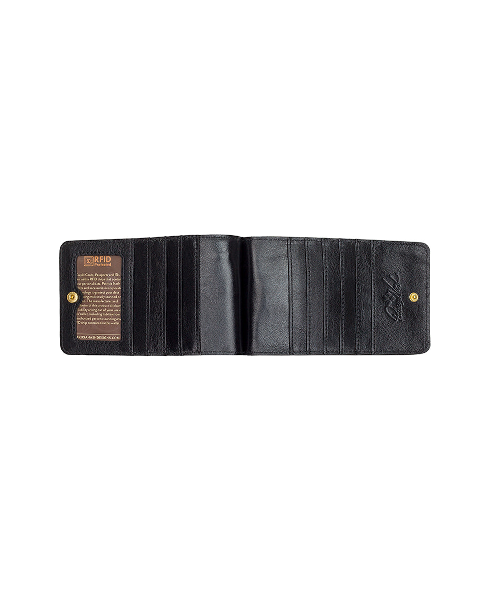 Farleigh Phone Crossbody - Heritage - black / brushed silver - by Patricia Nash - View 3 of 8