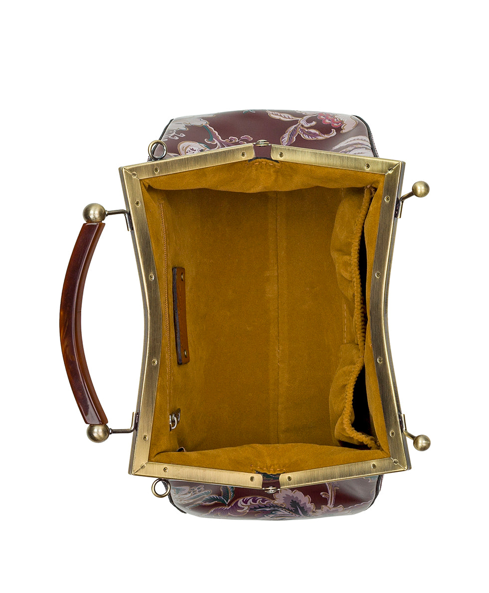 Female - Kelmscott Frame Crossbody - European Floral Tapestry - european floral tapestry - by Patricia Nash - View 4 of 4