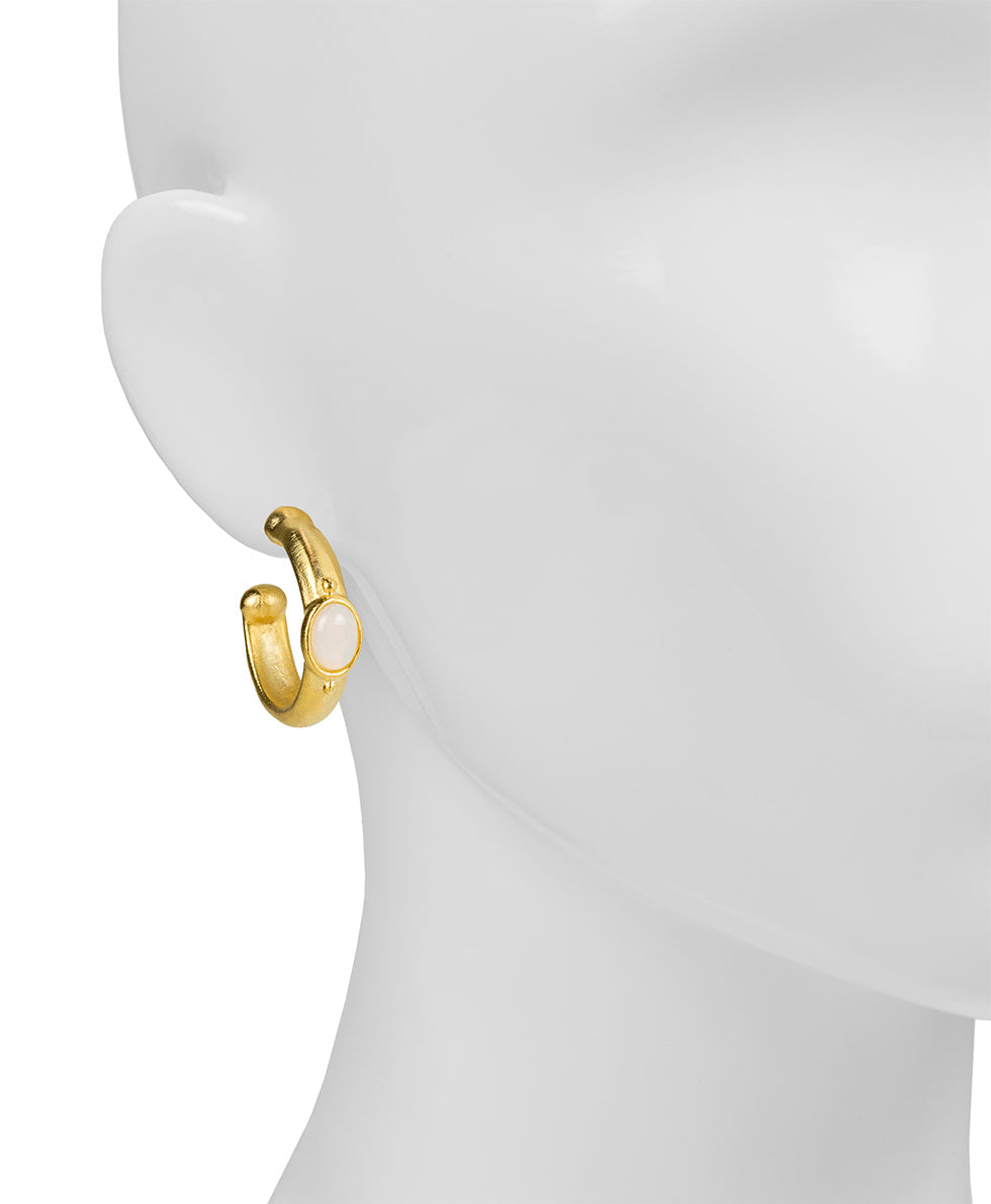 Hoop Earrings  - Moondance - egyptian gold - by Patricia Nash - View 2 of 2