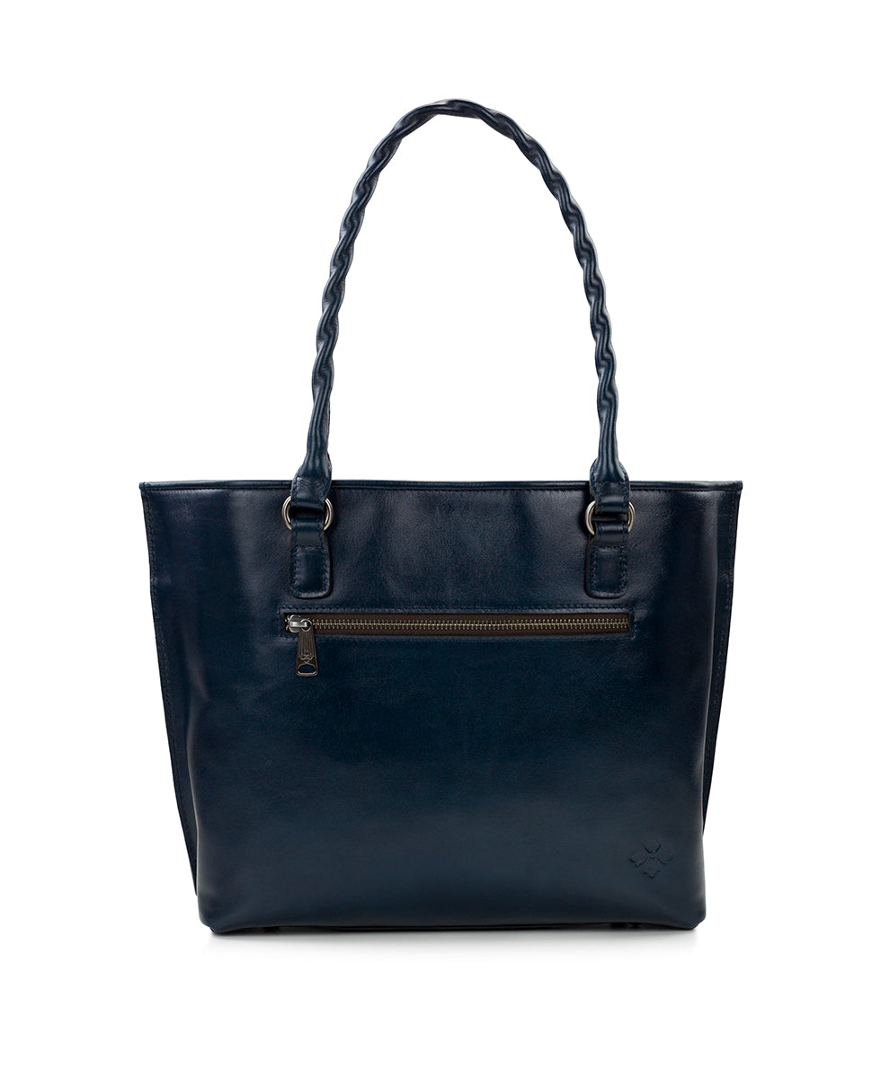 Adeline Tote - Burnished Cutout Tooled - black - by Patricia Nash - View 14 of 34