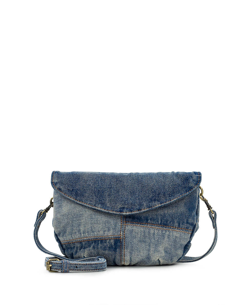 Harness good utility holster top - denim patchwork