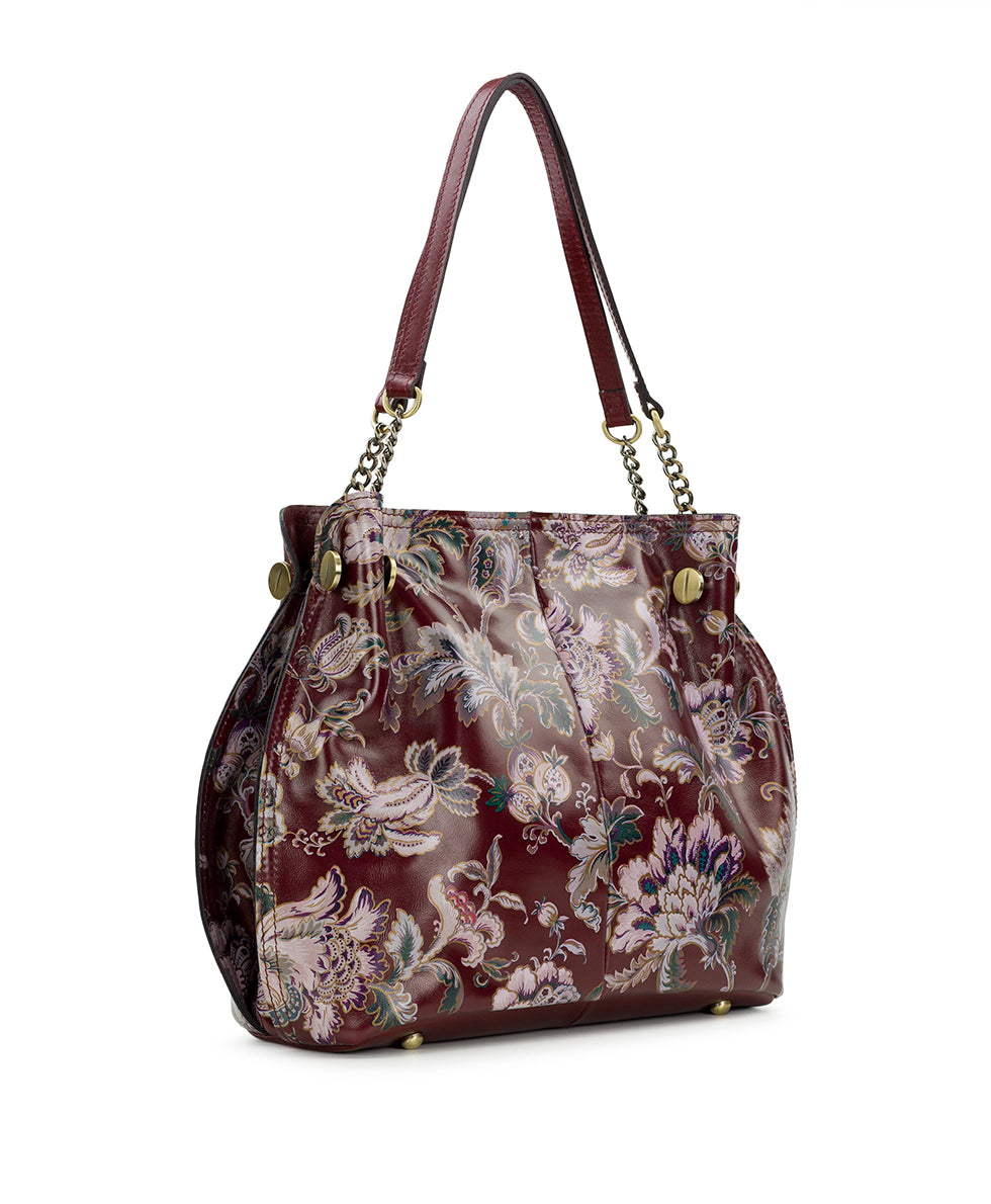 Female - Lidney Slouchy Satchel - European Floral Tapestry - european floral tapestry - by Patricia Nash - View 3 of 4