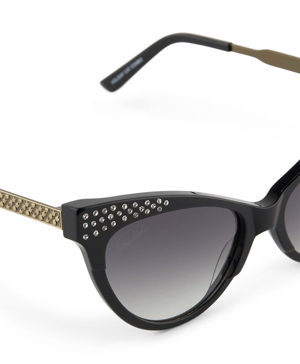 Monroe Cateye Sunglasses - Black - black - by Patricia Nash - View 4 of 9