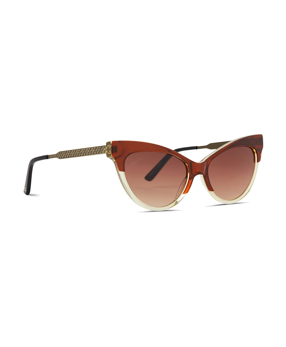 Monroe Cateye Sunglasses - British Tan – Patricia Nash display picture 2