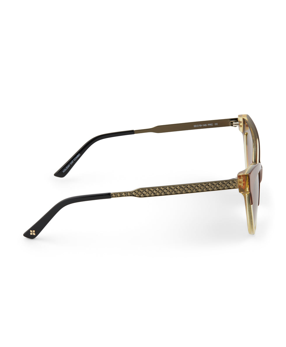 Monroe Cateye Sunglasses - British Tan – Patricia Nash display picture 1