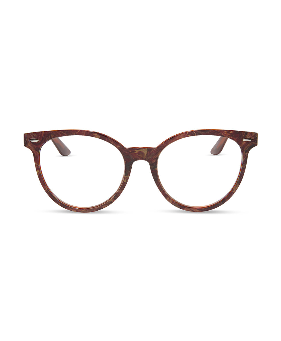 Blondie II Reader Glasses - Florentine Marbling - by Patricia Nash - View 1 of 8