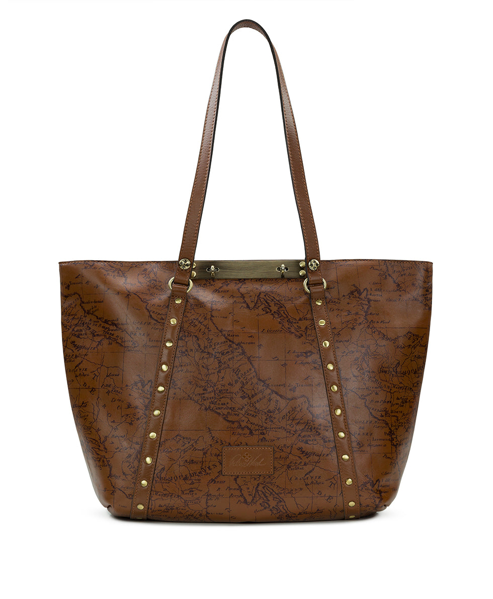 Benvenuto Tote - Signature Map Leather - signature map - by Patricia Nash - View 1 of 5