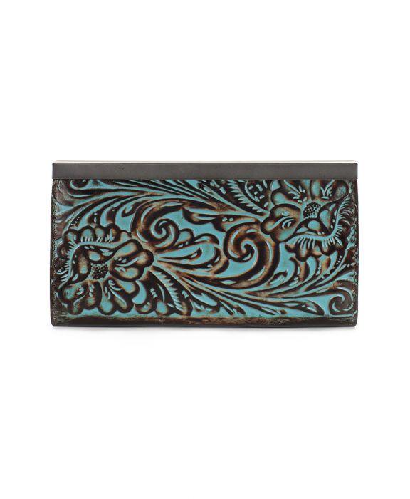 Cauchy Wallet Tooled Turquoise Patricia Nash