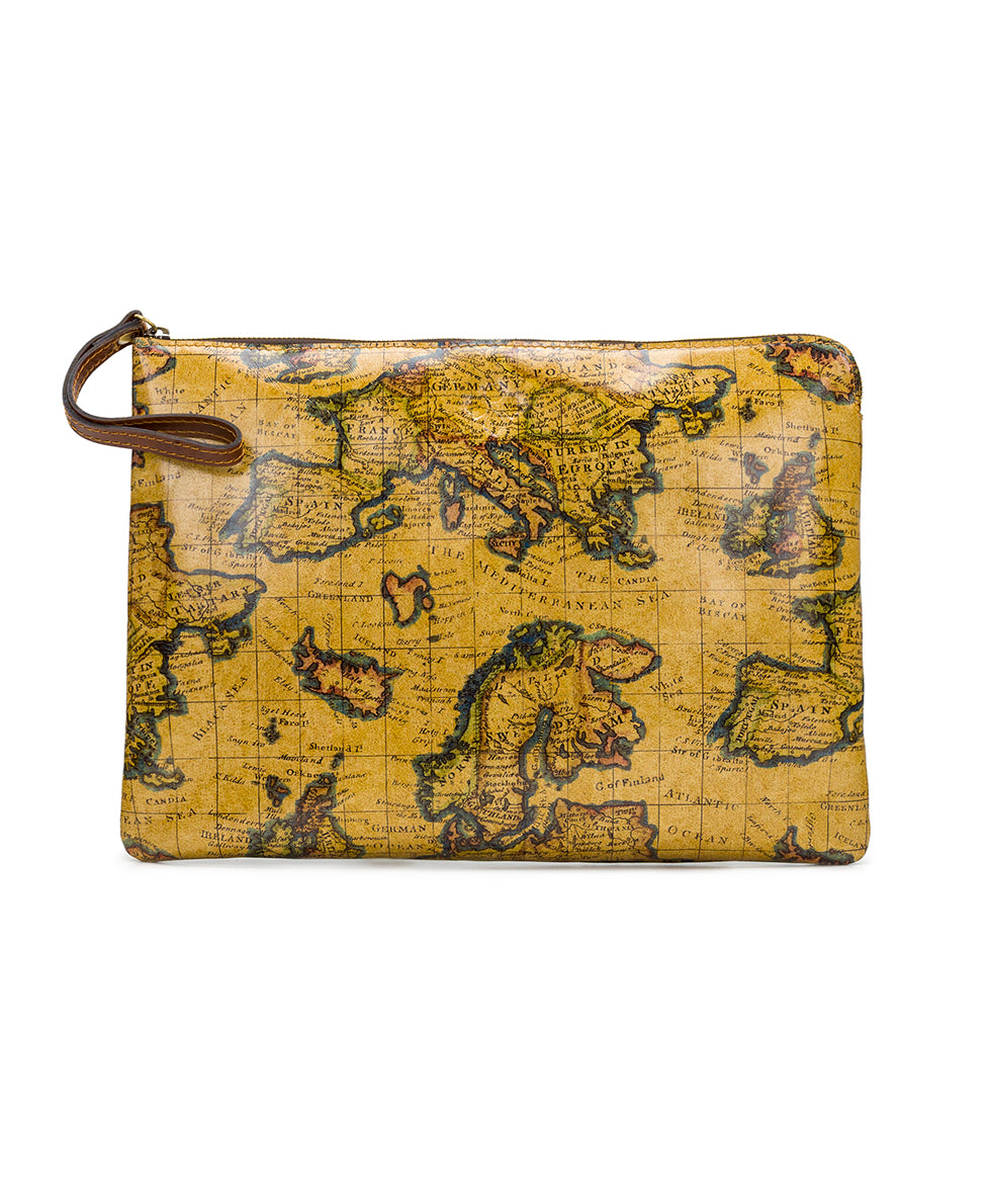 Patricia Nash European Map Print Mini Leather iPad Case - Vintage European Map