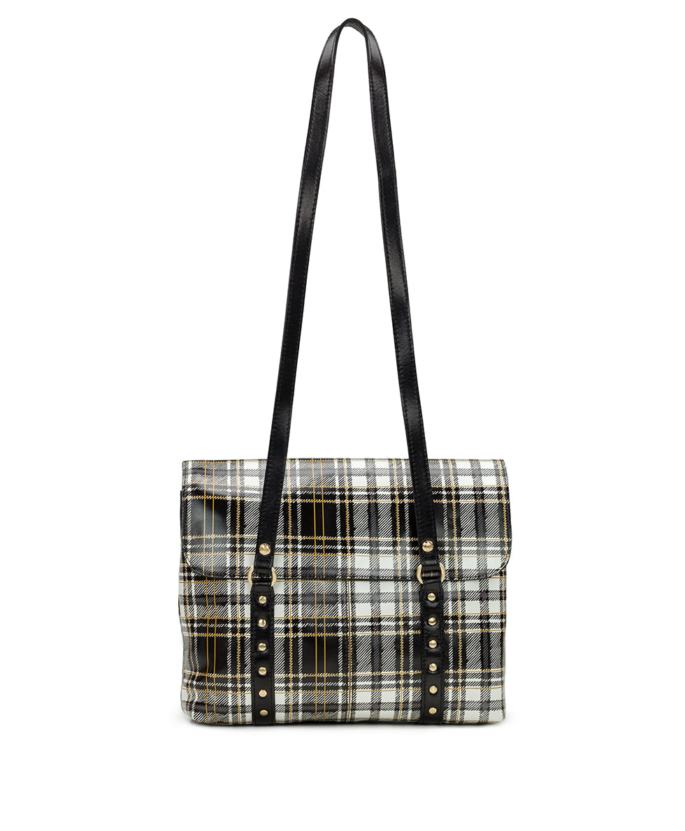 Black And White Check Tote Bag