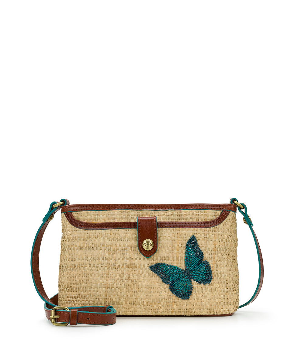 Patricia Nash Aimee Crossbody Bag - Vegetable Tanned Leather in Brown