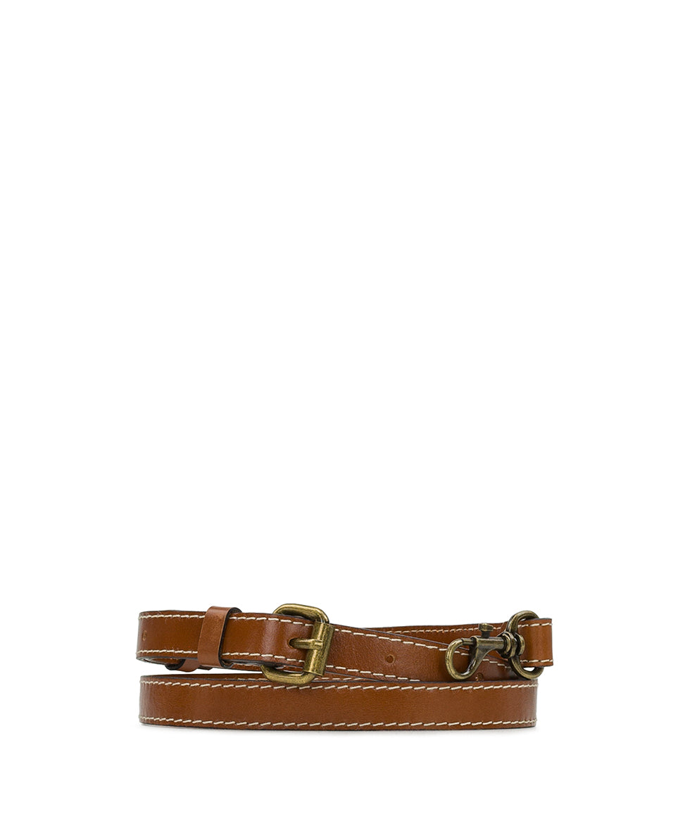 Tan Leather Strap With Yellow Stitching for Petite Louis -  Canada