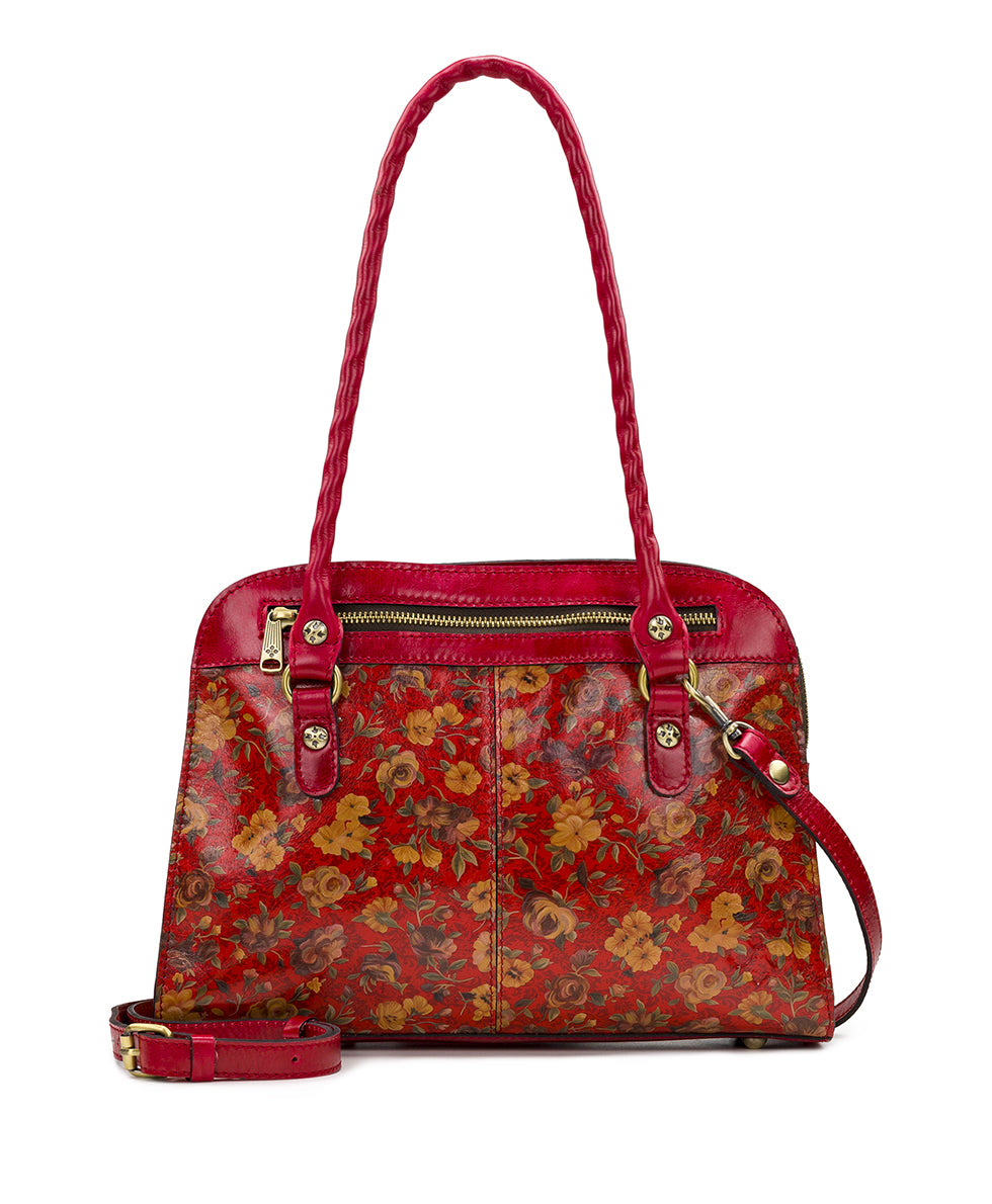Calvi Satchel Rosso Fiore
