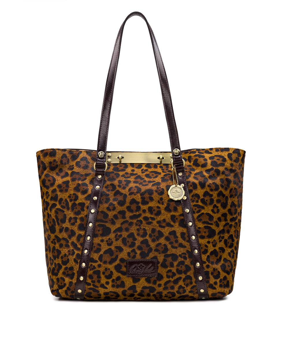 Benvenuto Convertible Tote Leopard Haircalf