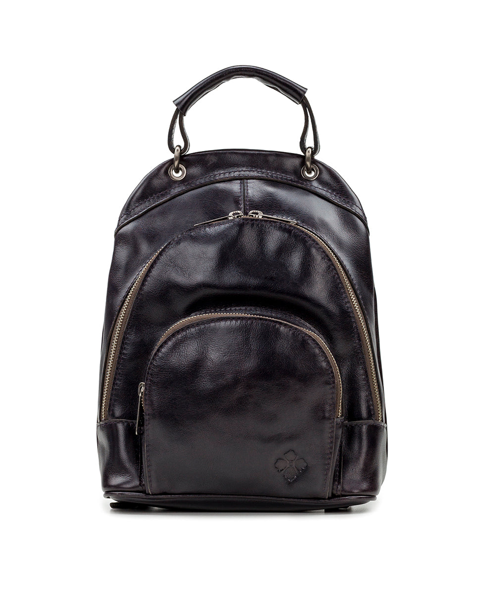 Alencon Backpack Vintage Distressed Leather Olive Patricia Nash