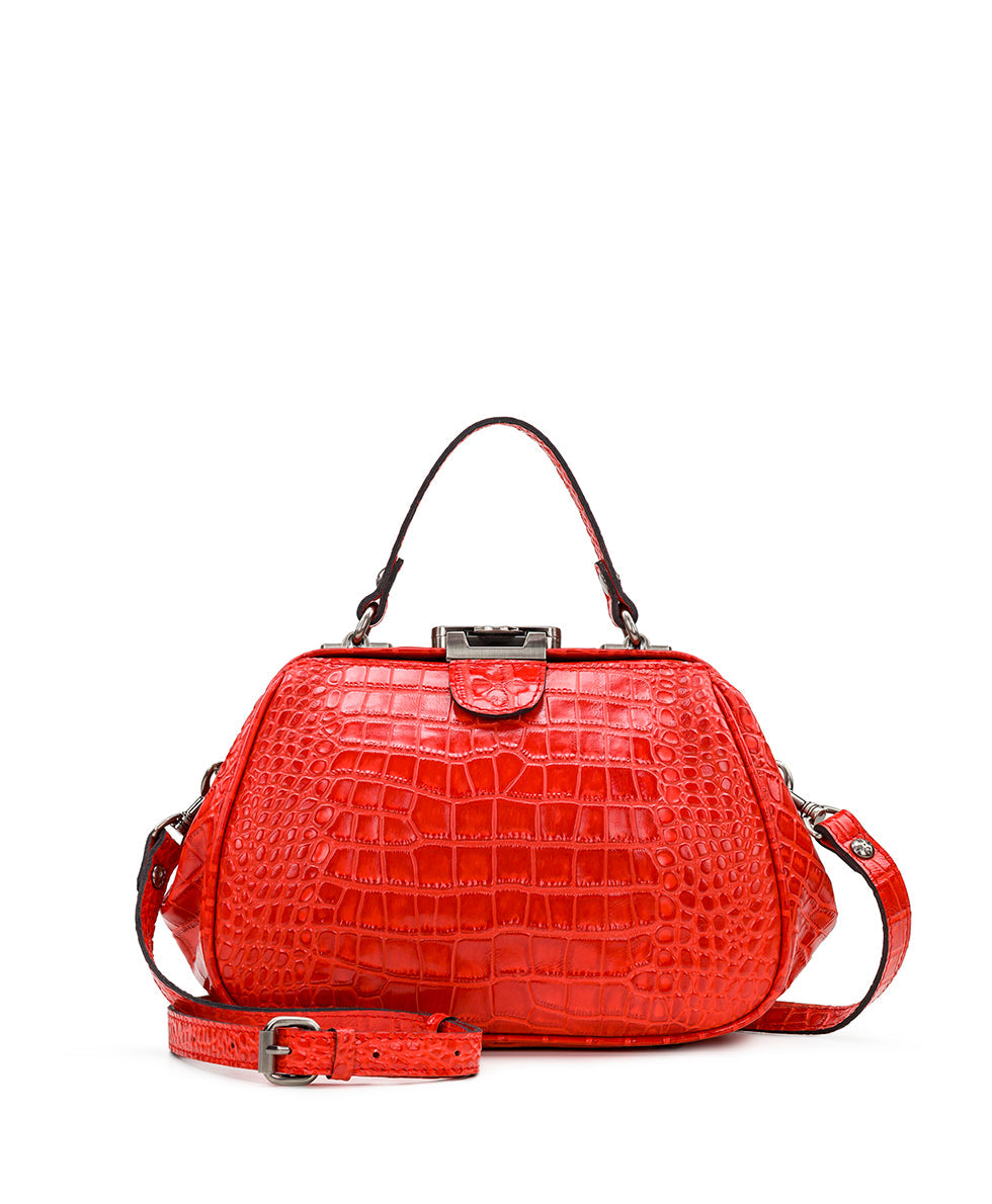 Patricia nash gracchi frame leather satchel discount