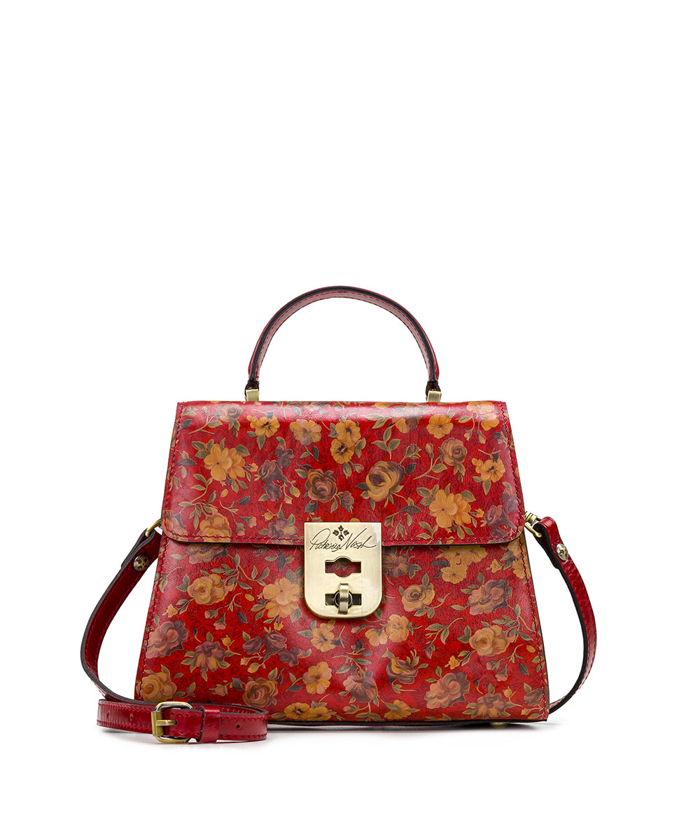 Chauny Satchel Rosso Fiore