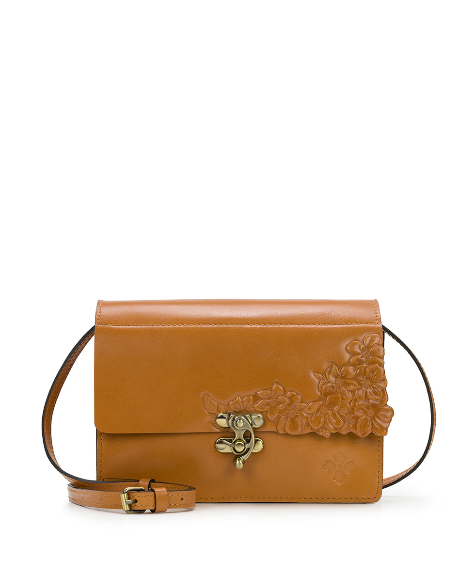 Consilina Crossbody Organizer - Hand Cut Tooled – Patricia Nash