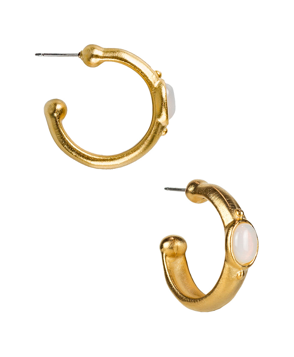 Hoop Earrings  - Moondance - egyptian gold - by Patricia Nash - View 1 of 2