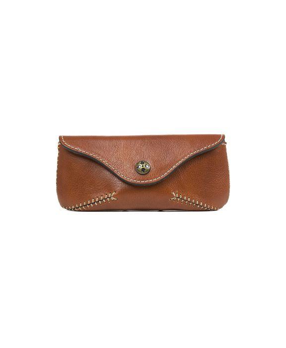 Standard size Eyeglass Case w/ CLIP - Premium soft Nappa leather