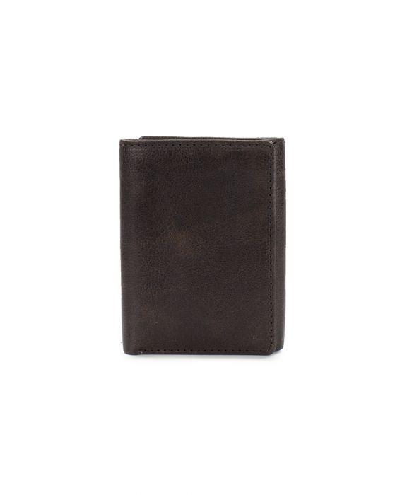 Toscana Trifold Leather Wallet Black
