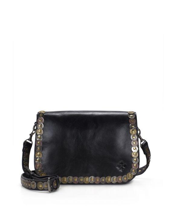 Vitellia Saddle Bag Studded Coin Black