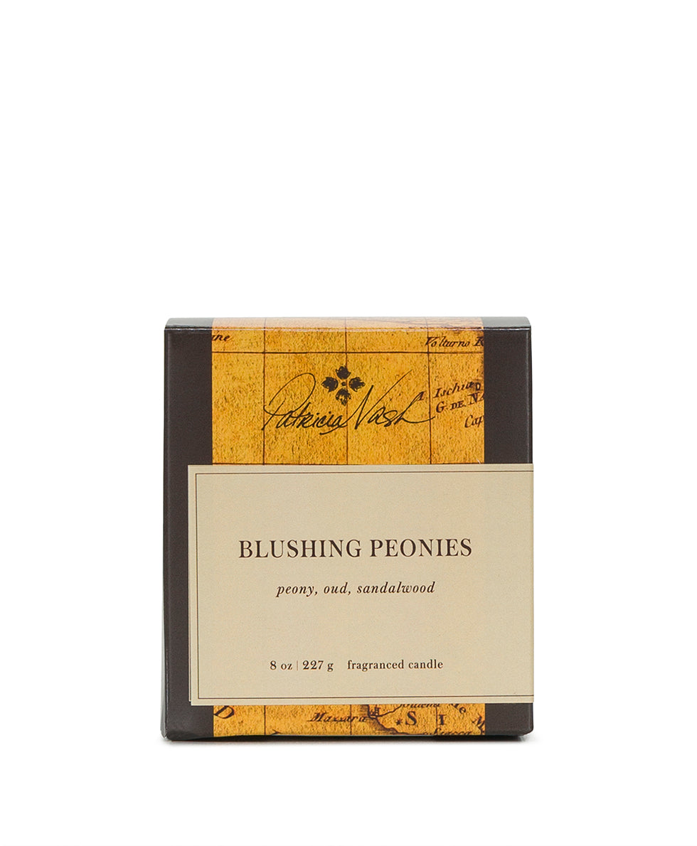 Blushing Peonies Candle - by Patricia Nash - View 2 of 4